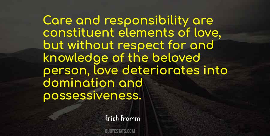 Love Responsibility Sayings #476854