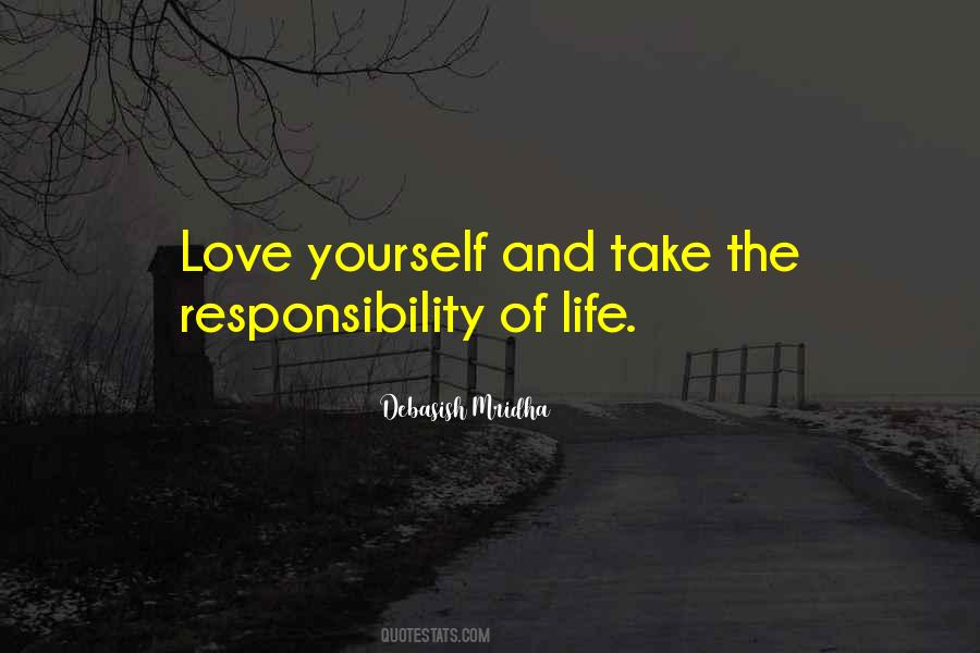 Love Responsibility Sayings #817480