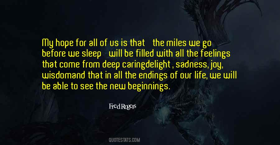 Quotes About Beginnings And Endings #137093