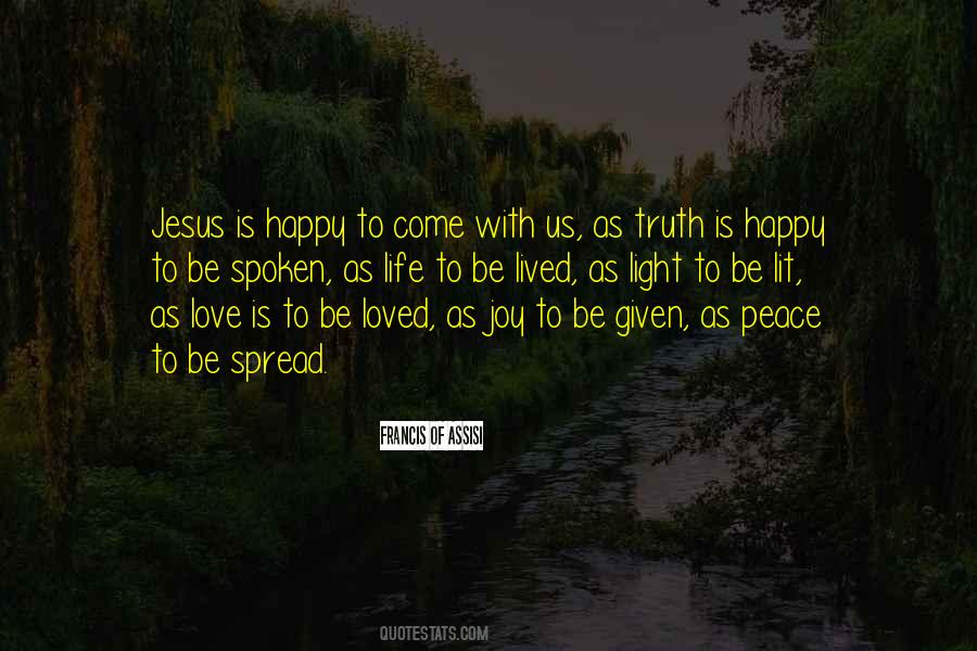 Peace Love Joy Sayings #169916
