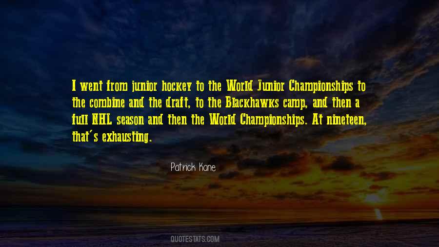 Junior Hockey Sayings #745377