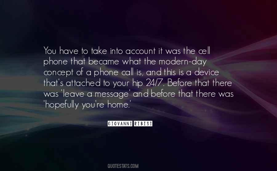 Leave A Message Sayings #1842859