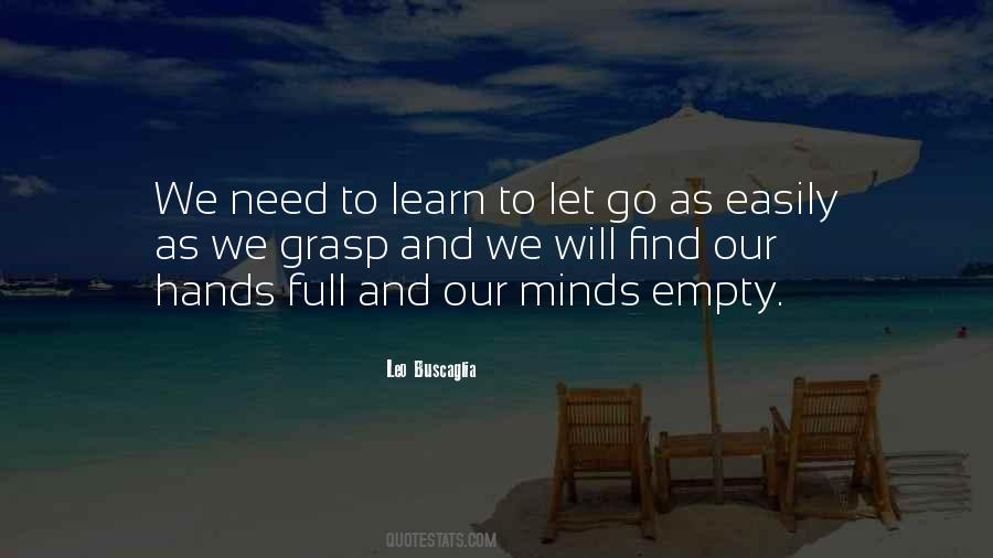 Learn To Let Go Sayings #1702449