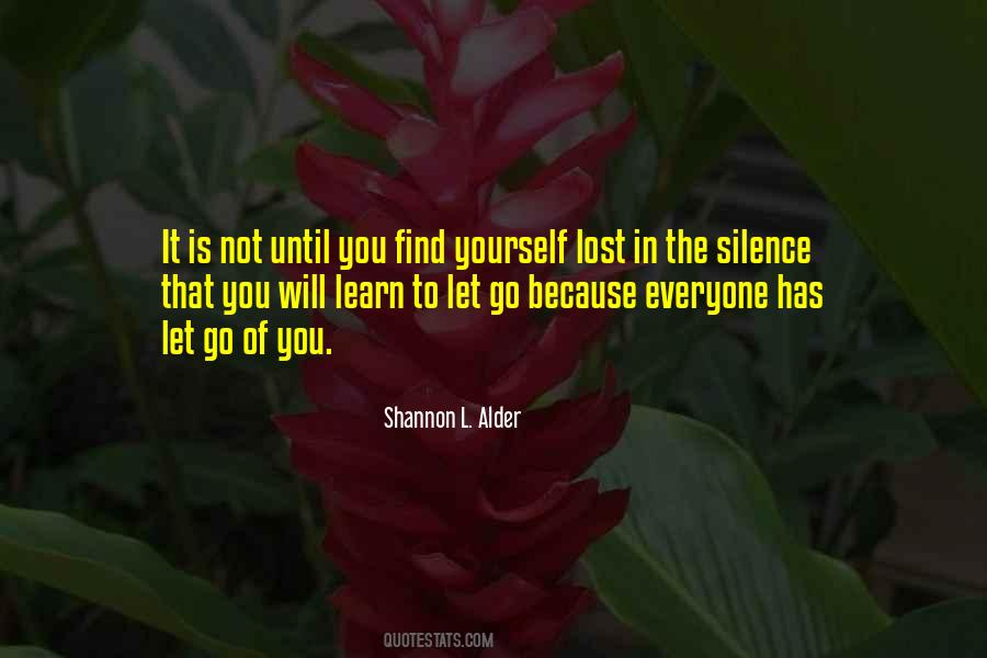Learn To Let Go Sayings #454484