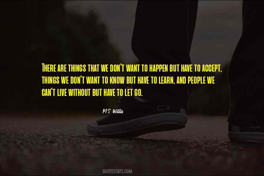Learn To Let Go Sayings #839164