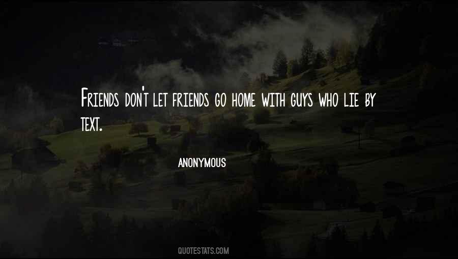 Let Friends Go Sayings #505205