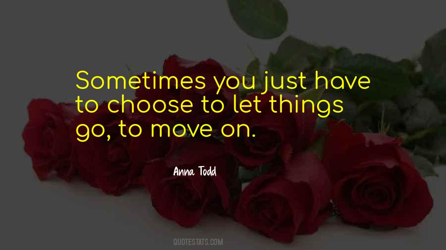 Let Things Go Sayings #310643