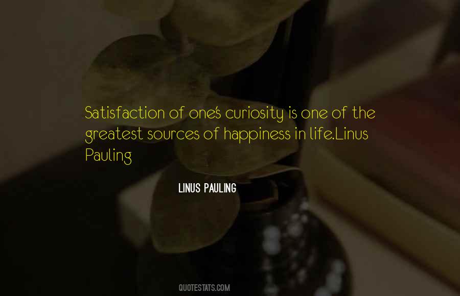 Linus Pauling Sayings #1213866