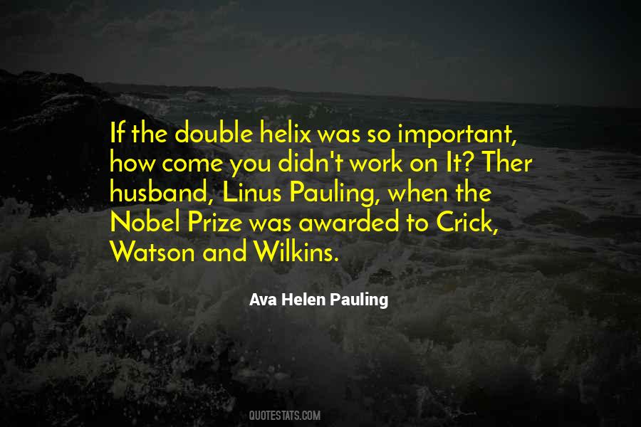 Linus Pauling Sayings #674934