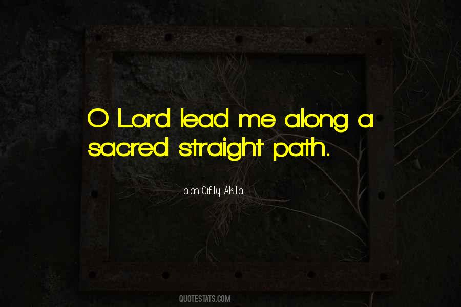 Lead Me Lord Sayings #755224