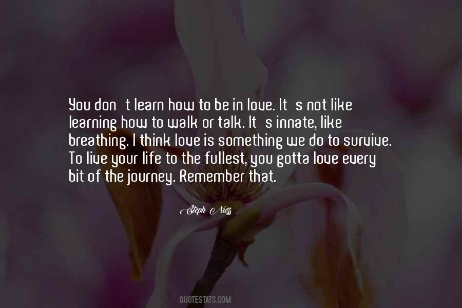 Quotes About Love's Journey #971876