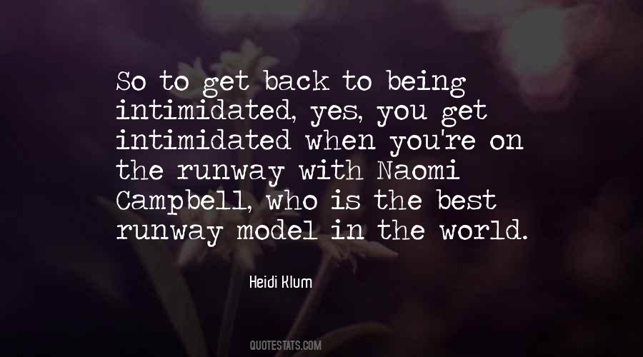 Runway Model Sayings #124377