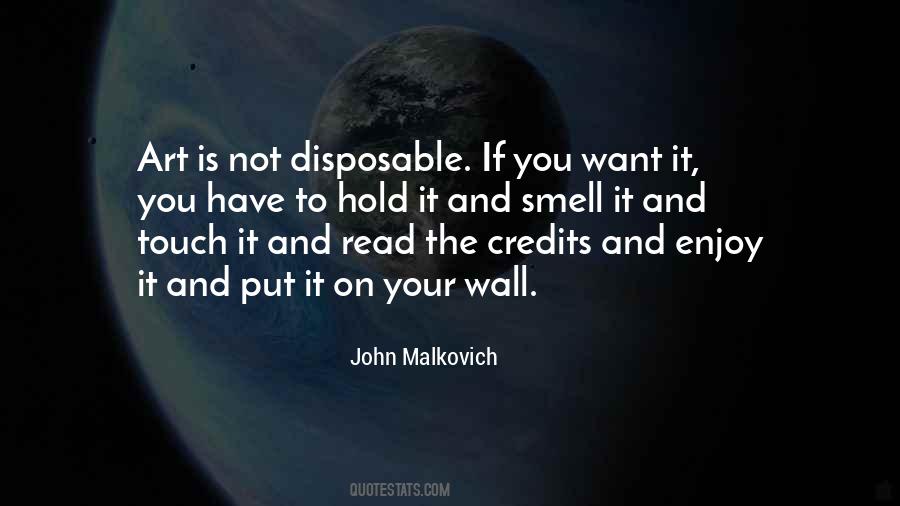 John Malkovich Sayings #23223