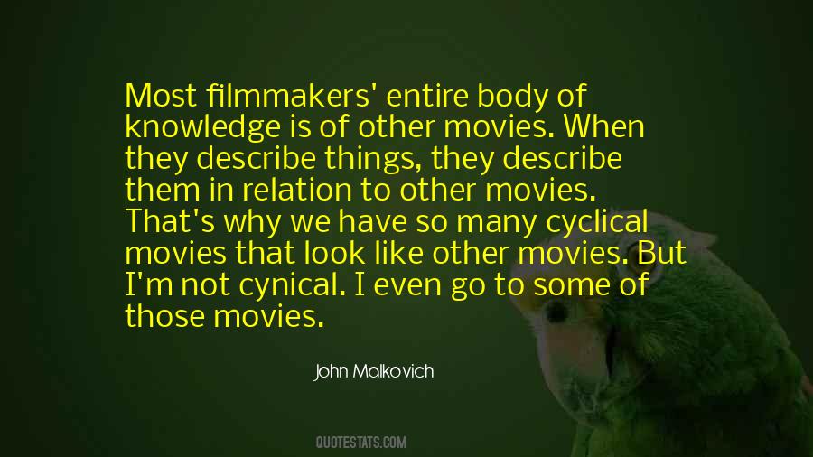 John Malkovich Sayings #247248