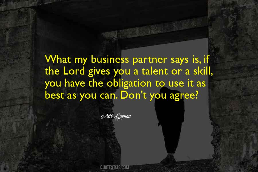 Business Partner Sayings #216635