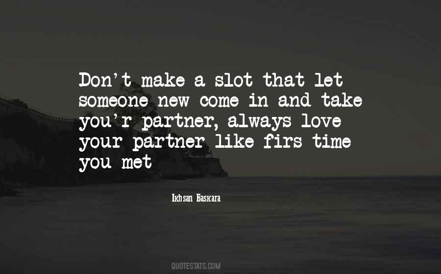 New Partner Sayings #1242500