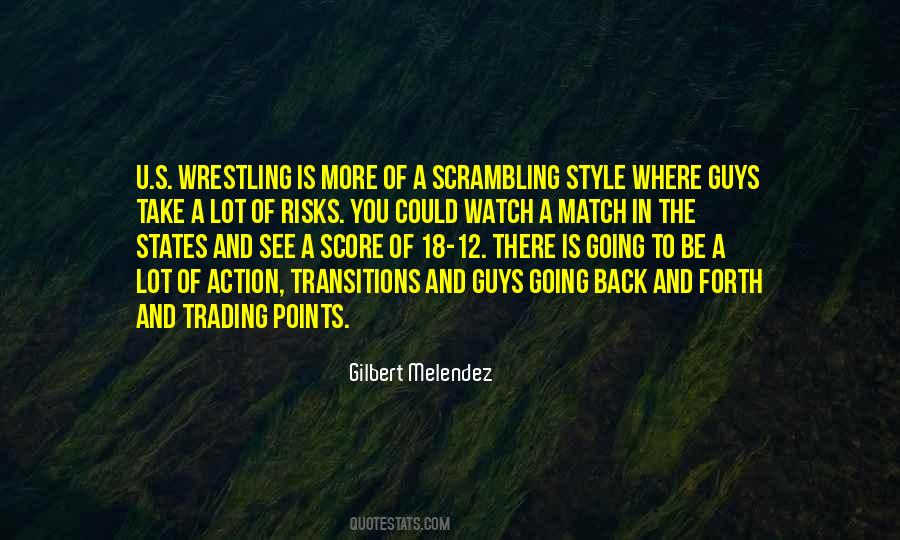 Wrestling Match Sayings #1832798