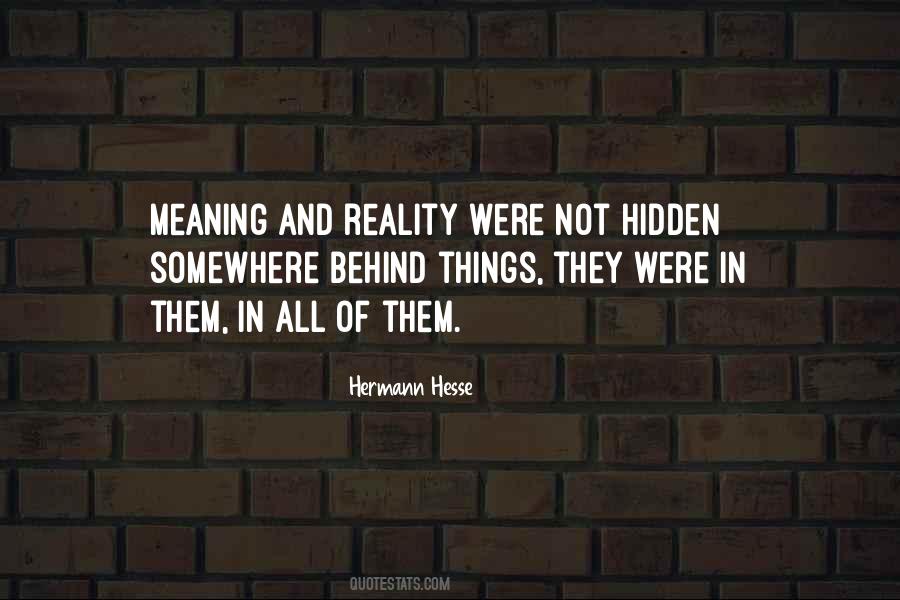 Hidden Meaning Sayings #141489