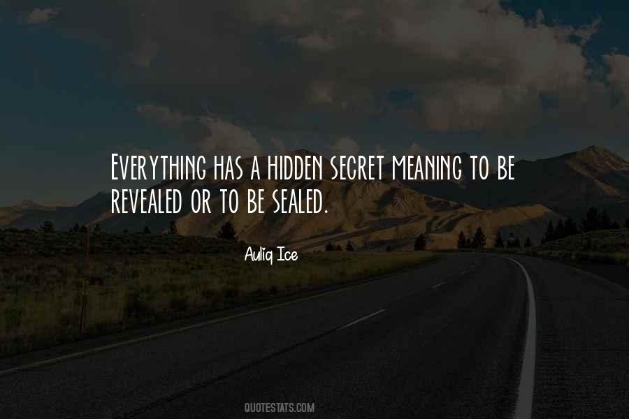 Hidden Meaning Sayings #452085