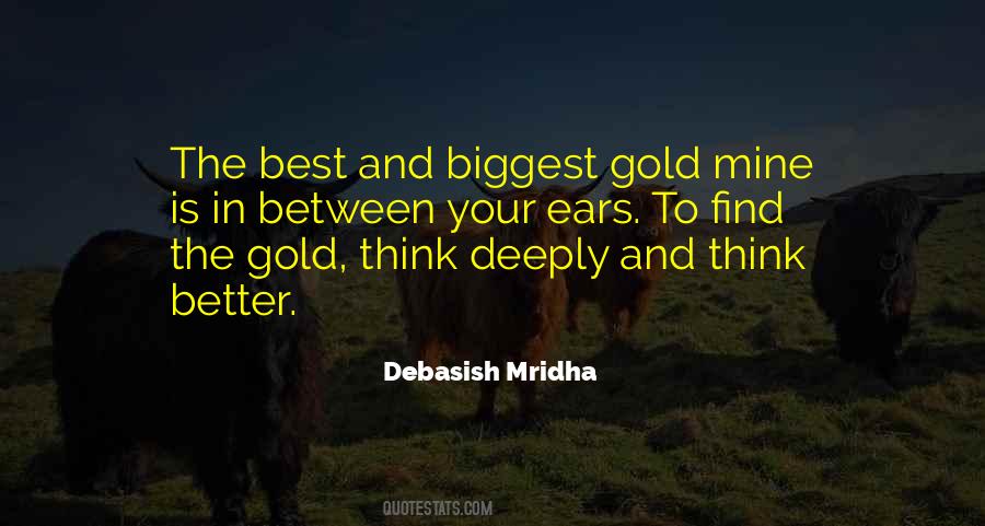 Gold Mine Sayings #84905