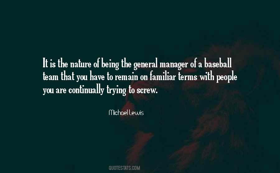 Baseball Manager Sayings #1153574