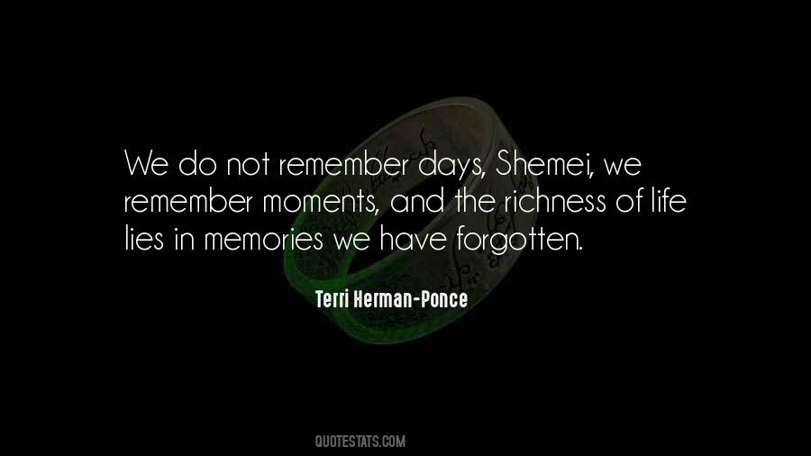 We Remember Moments Sayings #1478993