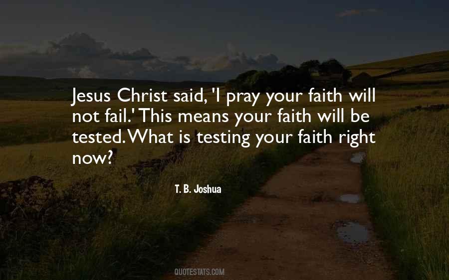 Quotes About Testing Your Faith #258983