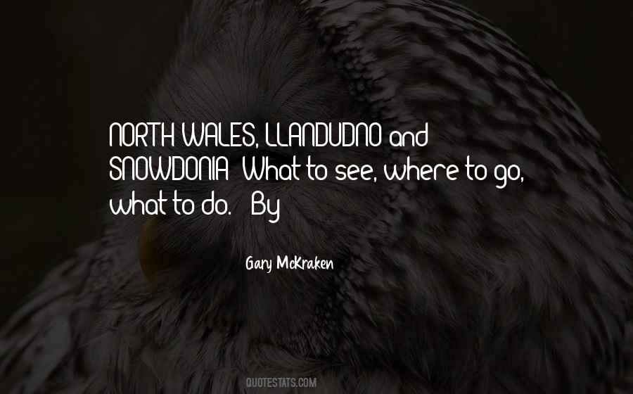 North Wales Sayings #896083