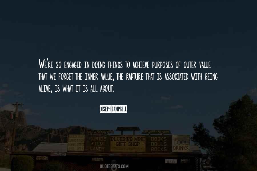 Quotes About Things We Value #1574305