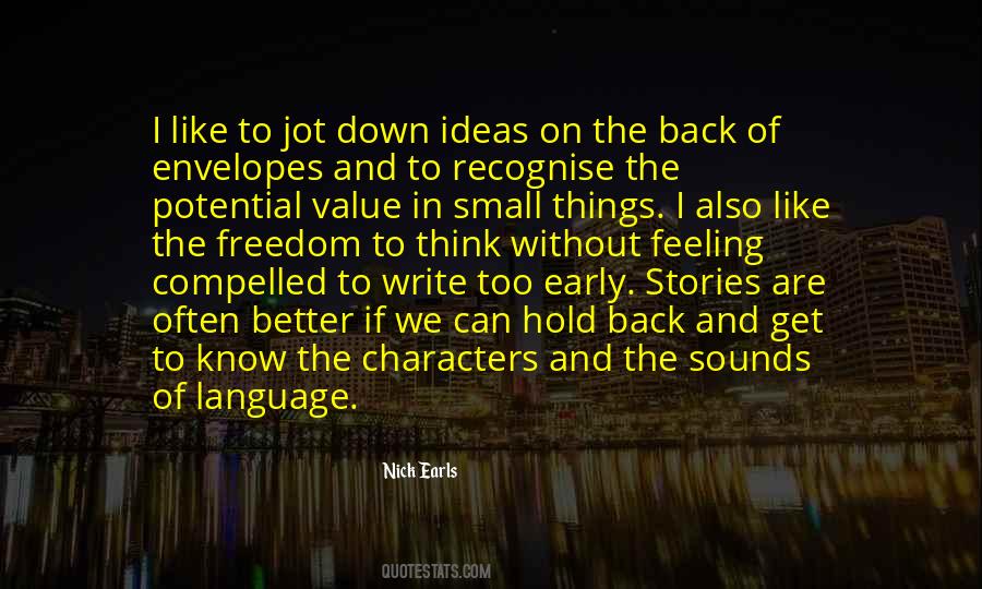Quotes About Things We Value #938616