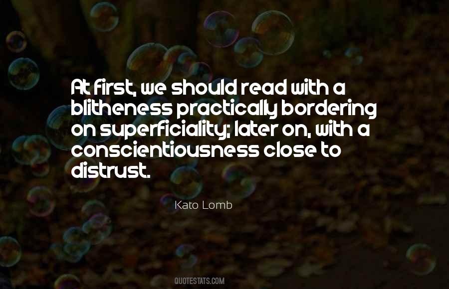 Quotes About Superficiality #1572514