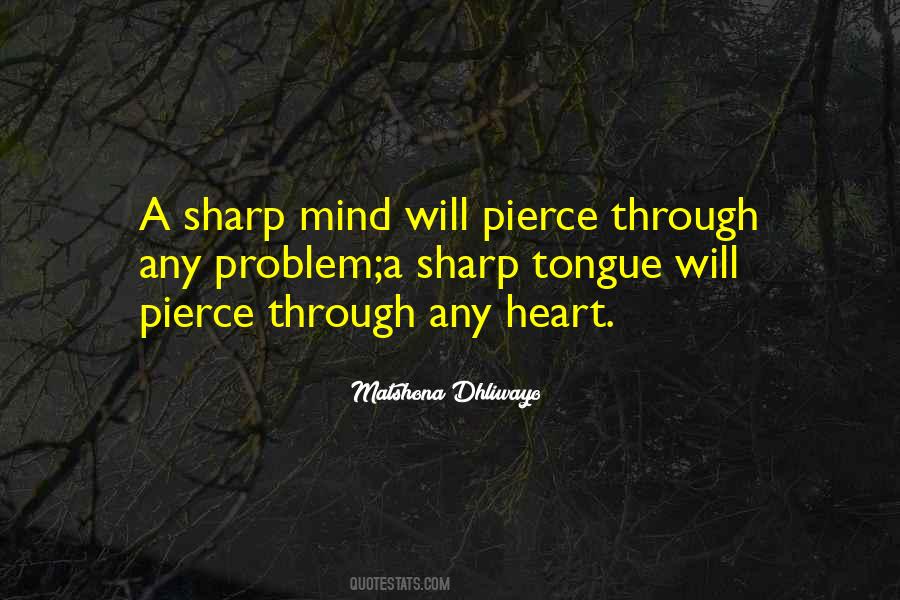 Quotes About Sharp Tongue #1401861