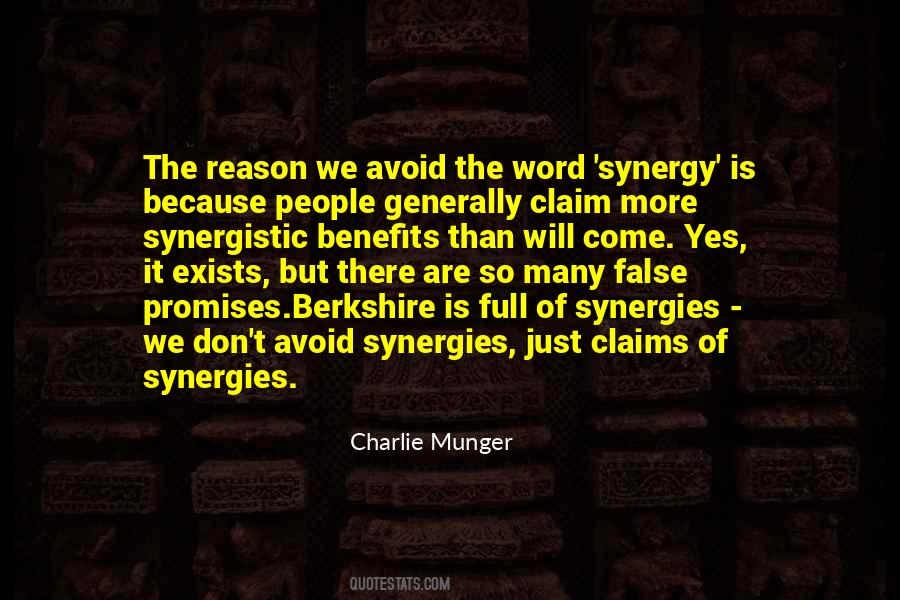 Quotes About Synergies #860963