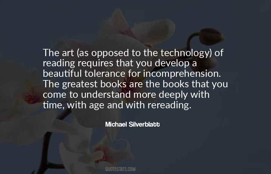 Quotes About Books Versus Technology #431707