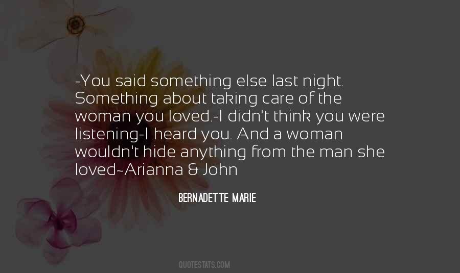 Quotes About Last Night Love #617885