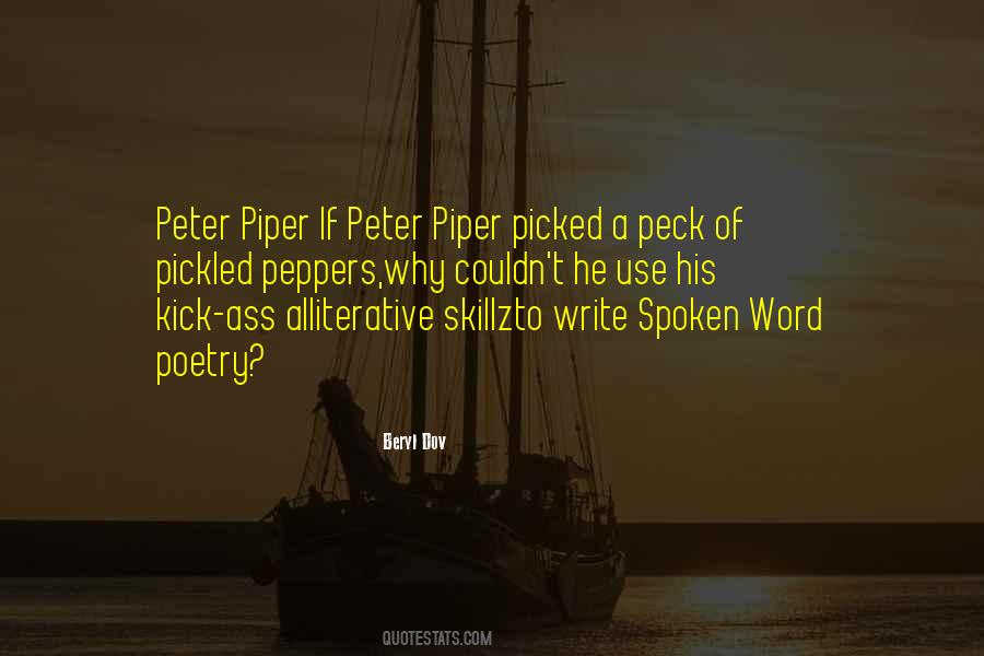 Peter Piper Sayings #123584