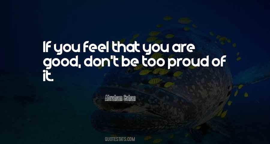 Too Proud Sayings #180924