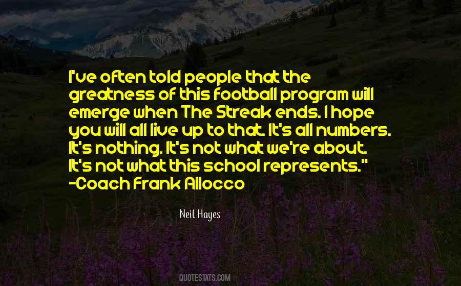 Football Program Sayings #1251379