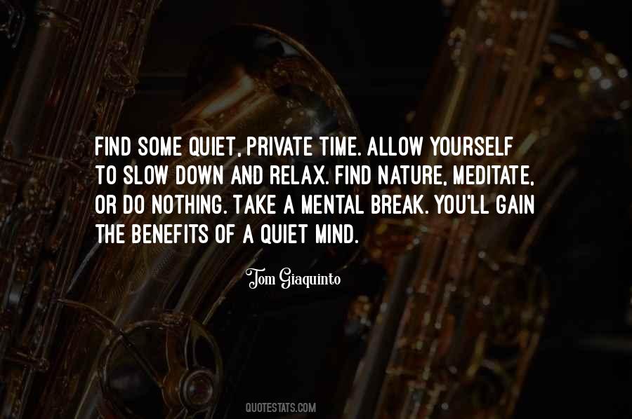 Quiet Mind Sayings #1058268