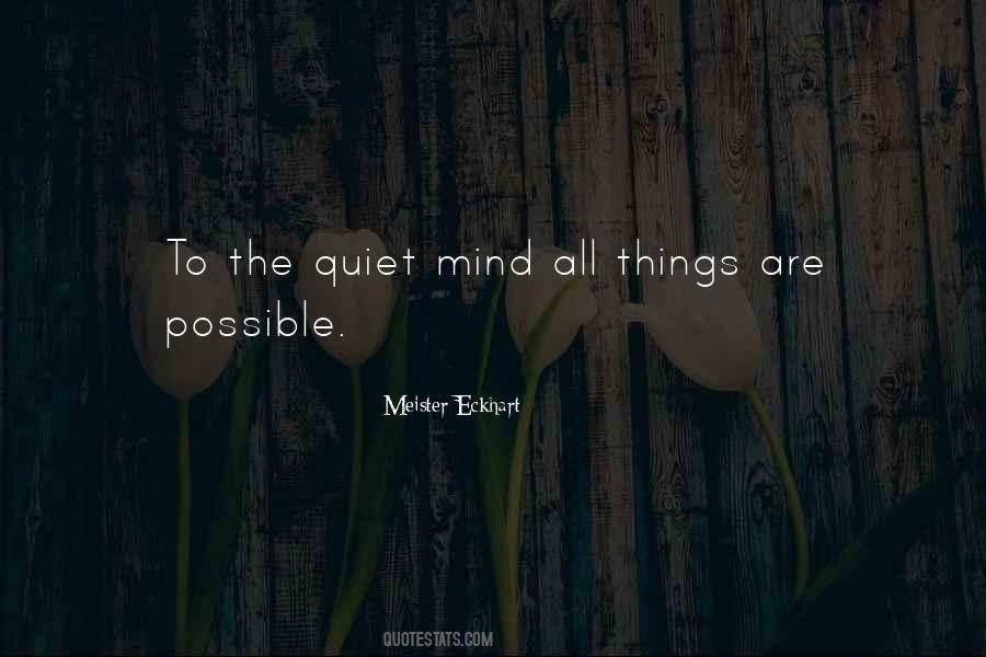Quiet Mind Sayings #1683686