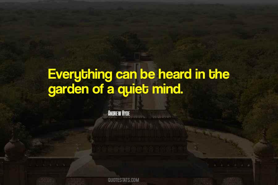 Quiet Mind Sayings #1684963