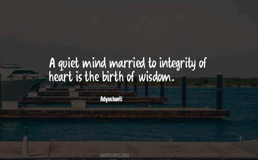Quiet Mind Sayings #417828