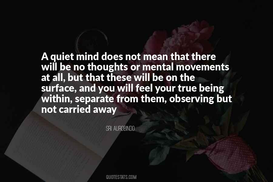 Quiet Mind Sayings #783444
