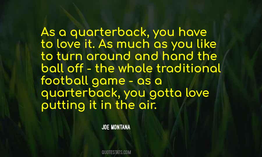 Football Quarterback Sayings #59614