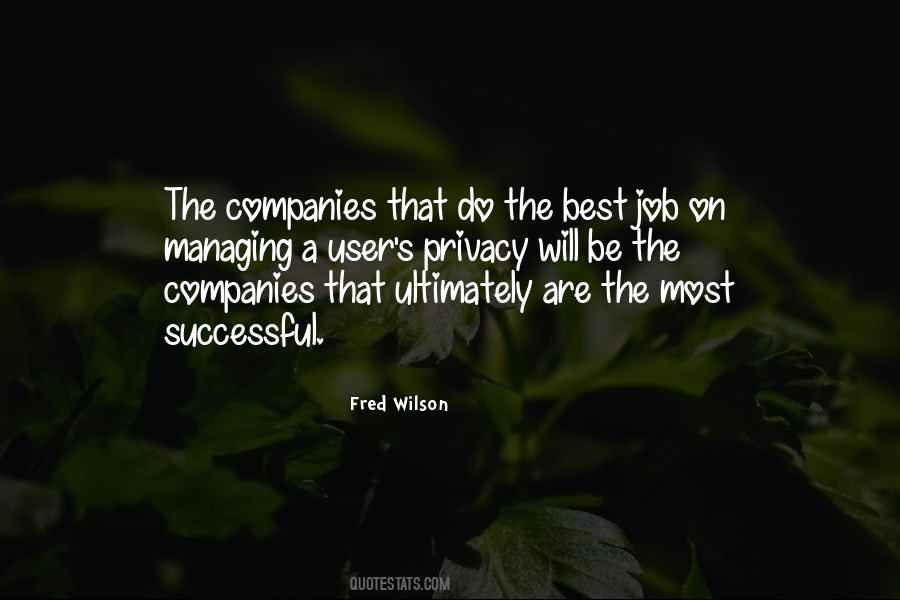 Quotes About Successful Companies #2562