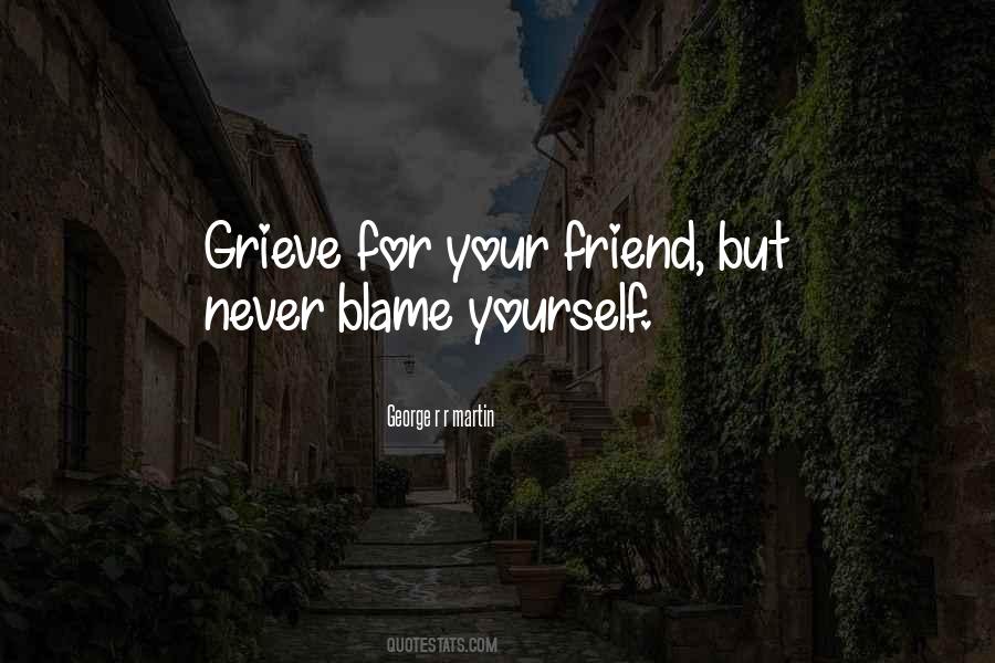 Quotes About Blame Yourself #1260876