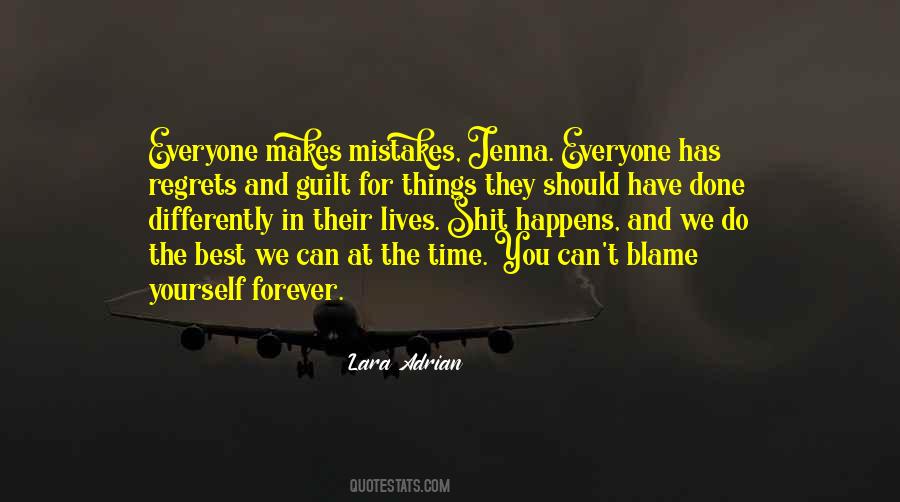 Quotes About Blame Yourself #1520325