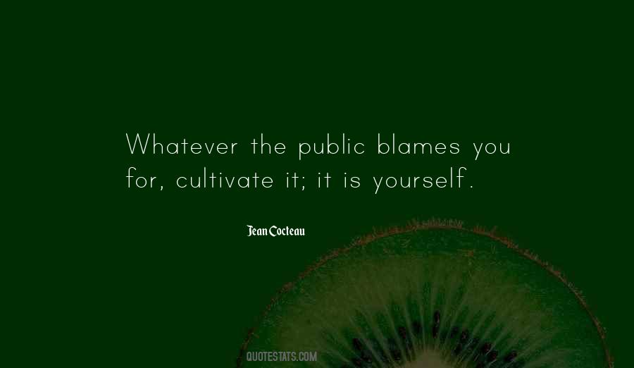 Quotes About Blame Yourself #586050