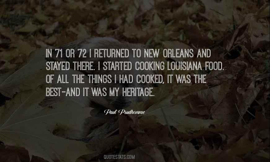 Quotes About Louisiana Food #1247508