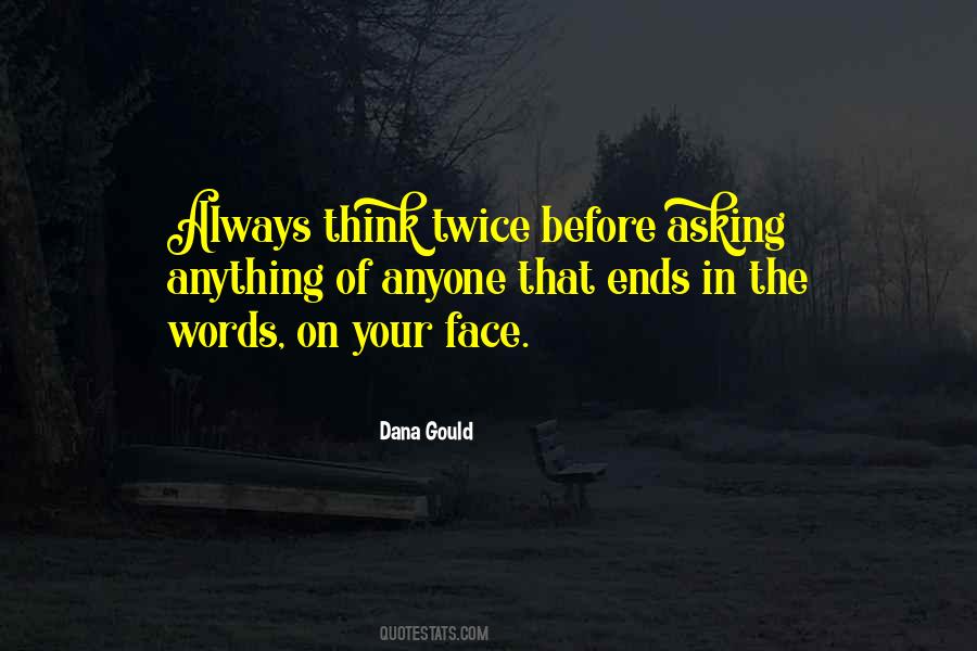 Think Twice Sayings #993059